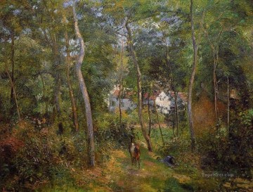エルミタージュポントワーズの奥地 1879年 カミーユ・ピサロの森の森 Oil Paintings